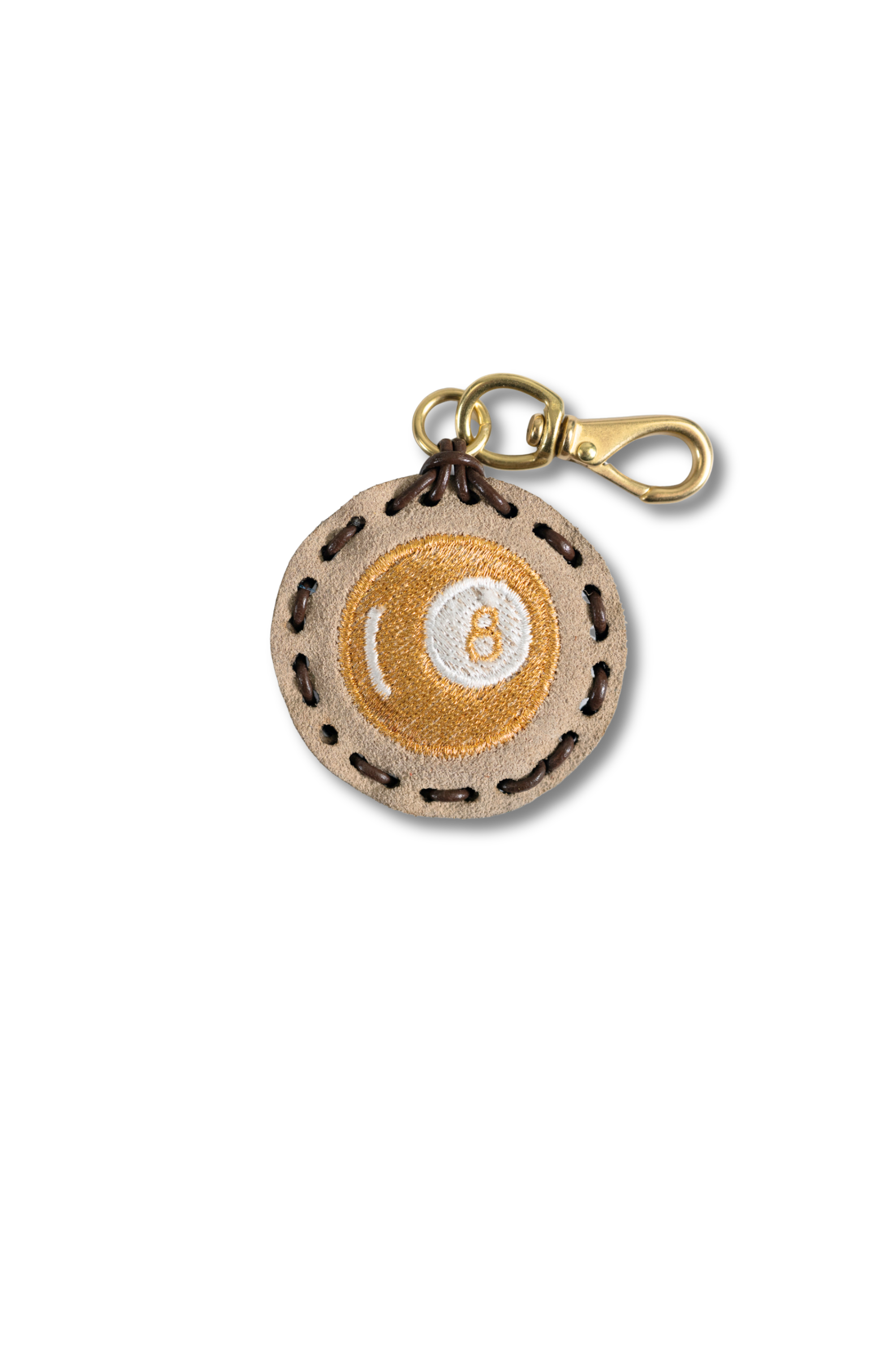 Small Circle Laced Charm - 8 Ball