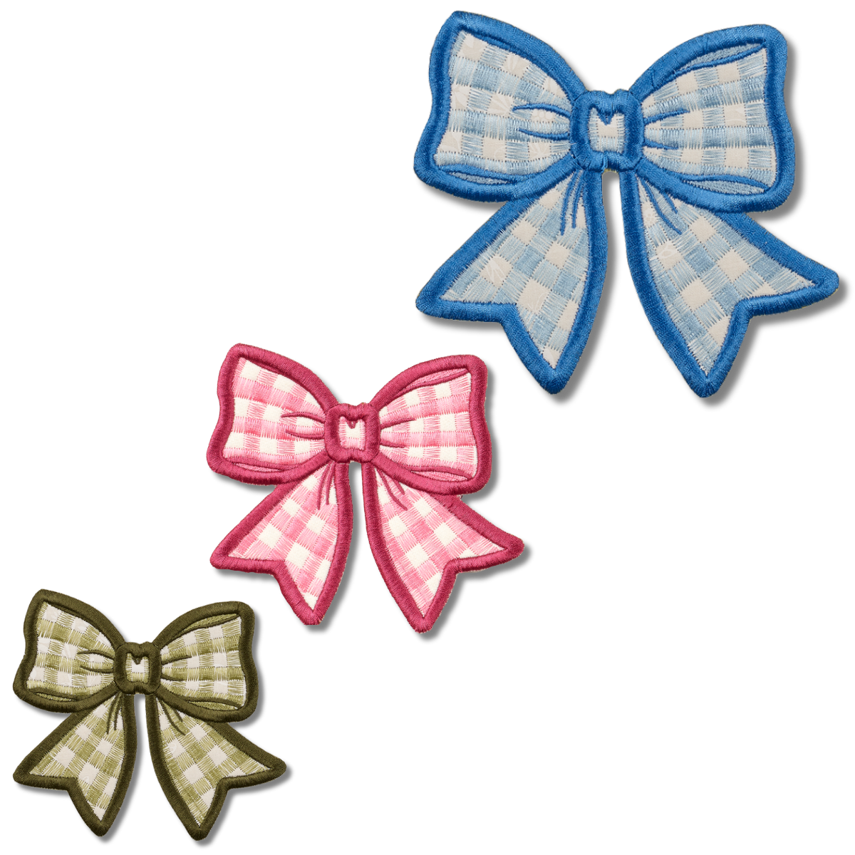 Gingham Bow Patch