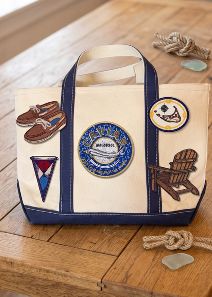 Nautical Caviar Tin Patch