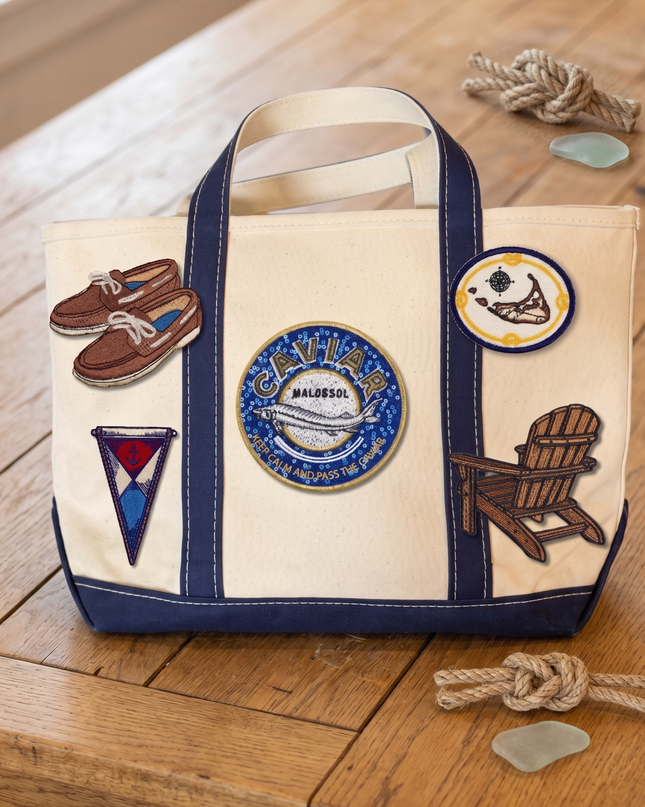 Nautical Caviar Tin Patch