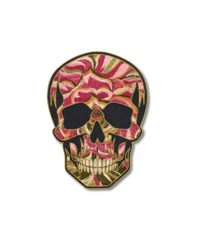 Floral Skull Patch