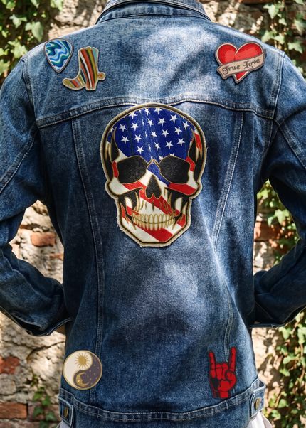 Americana Skull Patch