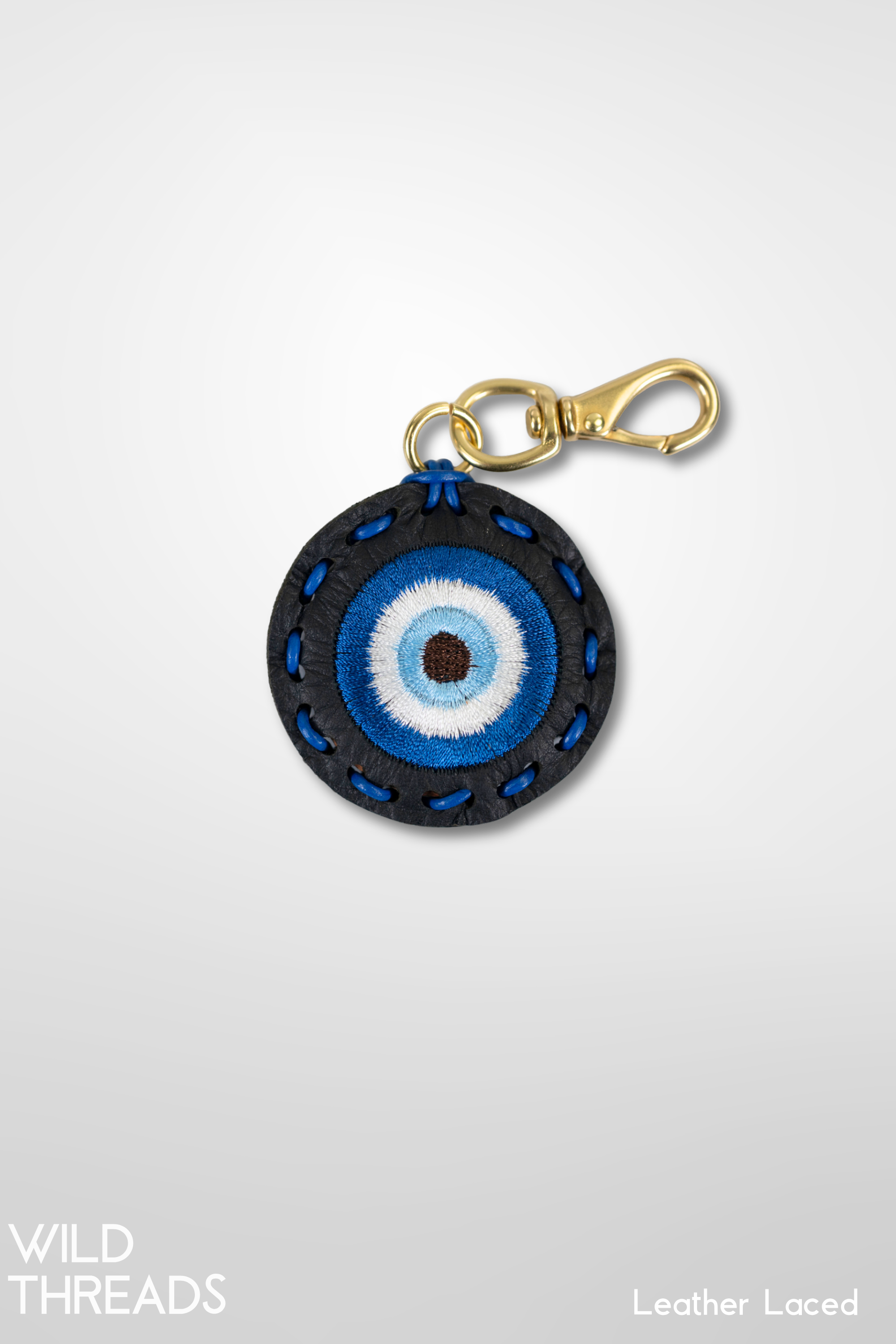 Small Circle Laced Charm - Evil Eye