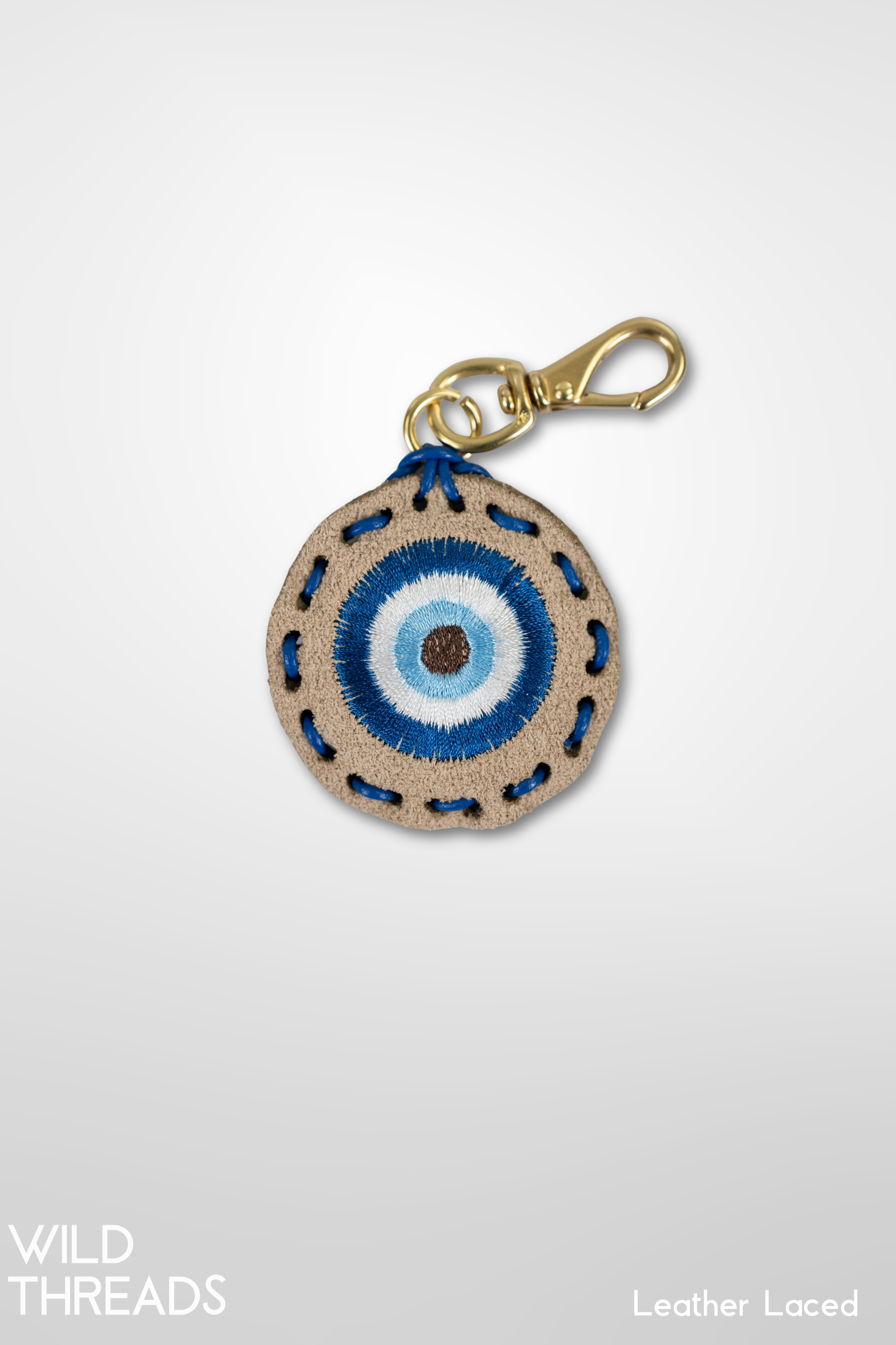 Small Circle Laced Charm - Evil Eye