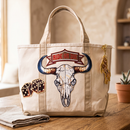One of one tote bags
